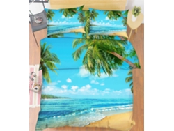Funda de Edredón AJ WALLPAPER 3D Paisaje de mar azul 27 (200 x 225cm)