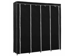 Maison Exclusive - Armario Con 4 Compartimentos Negro 175x45x170 Cm