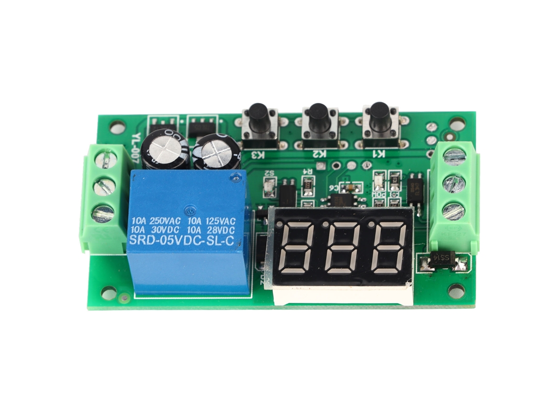 Placa De Control De Relé Módulo Interruptor Retardado Componentes Electrónicos Led Dc 5v