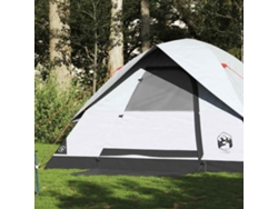 Tienda de campaña tipo domo familiar para 6 personas, opaca, impermeable, blanca.