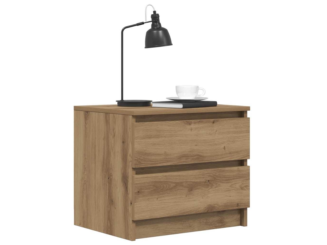2 mesitas de noche | Mesita de noche | Mesita de noche de madera de roble artesanal