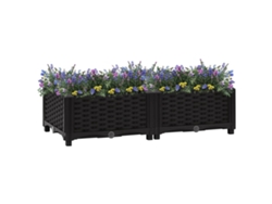 Canteiro Elevado 80x40x23 Cm Polipropileno Dkd Decoración del Hogar