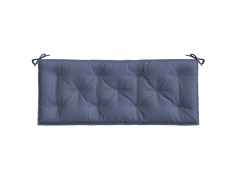 Cojín De Banco De Jardín VIDAXL Azul Tela (120x50x7 cm)