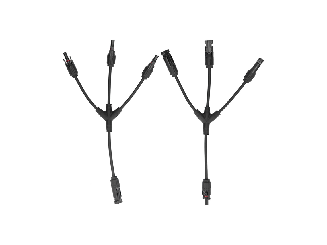 Ycy-conectores De Rama Y 3 A 1 Macho Hembra Para Cable De Panel Solar Paralelo Impermeable 30a 1000v Cc