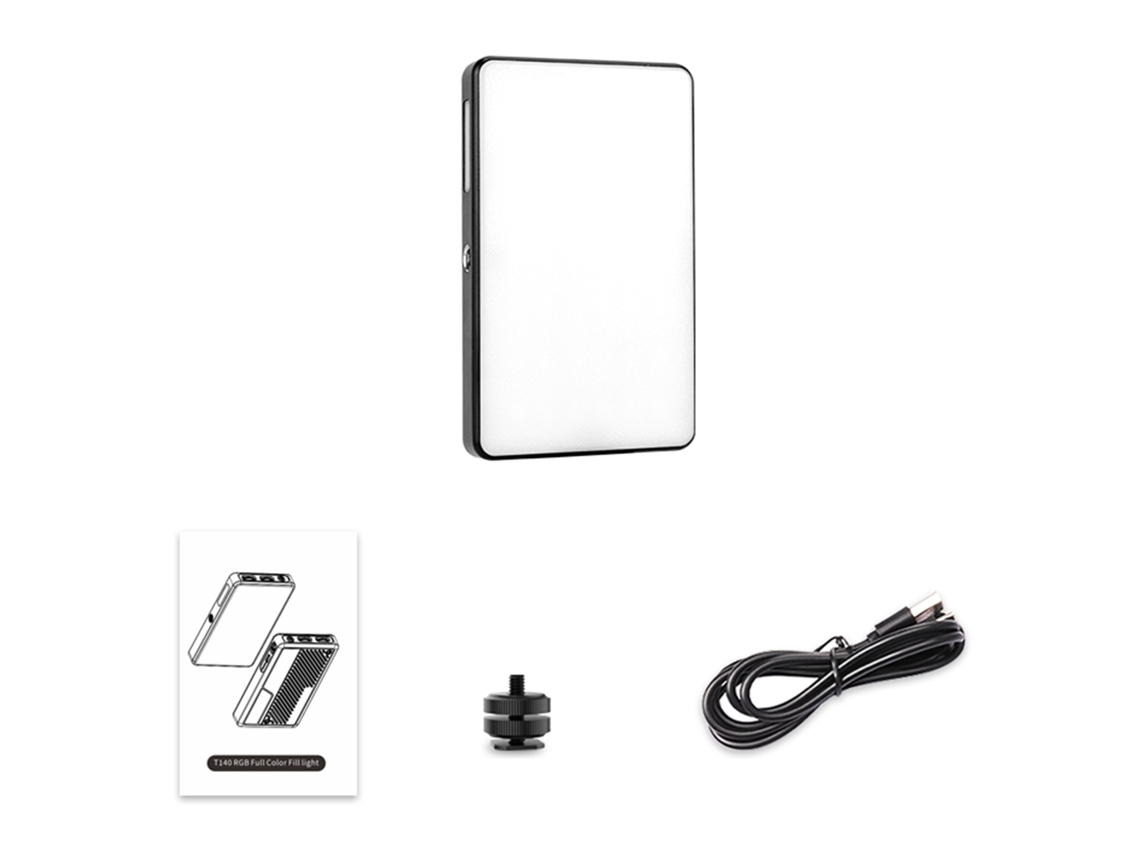 Luz Led Rgb Portátil 2500-9000k Cri 95+ 20 Efectos Iluminación Para Teléfonos Cámara Streaming Selfie