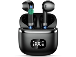 Auriculares Sem Fios Estéreo Graves Tempo Reprodução Yizhood Bluetooth Negro