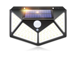Lámpara Solar De Exterior Iotses Con 100 Led, Batería De 2200 Mah, 3 Meses