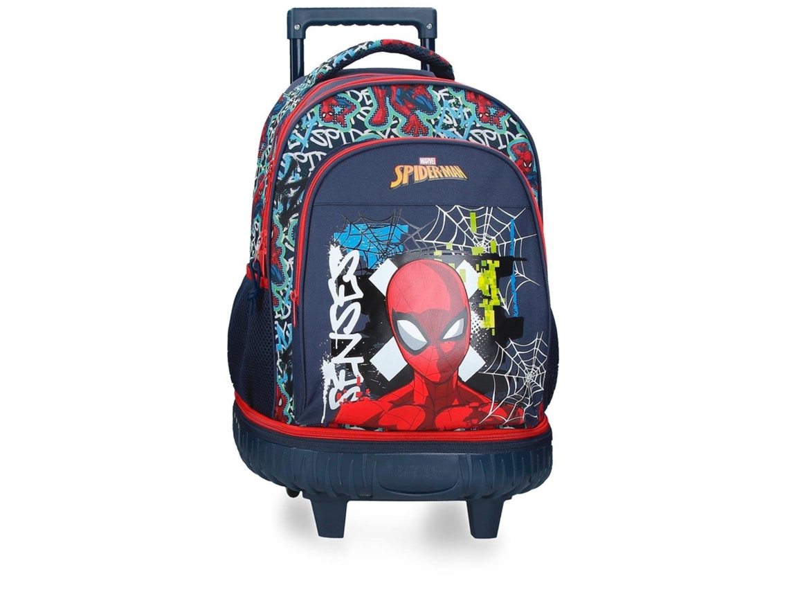 Mochila compacta desmontable Graffiti de Spiderman MARVEL (azul marino 32x45x21cm) | MARVEL