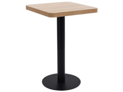 Mesa de bistró de 50 x 50 cm, MDF, marrón claro, DKD HOME DECOR