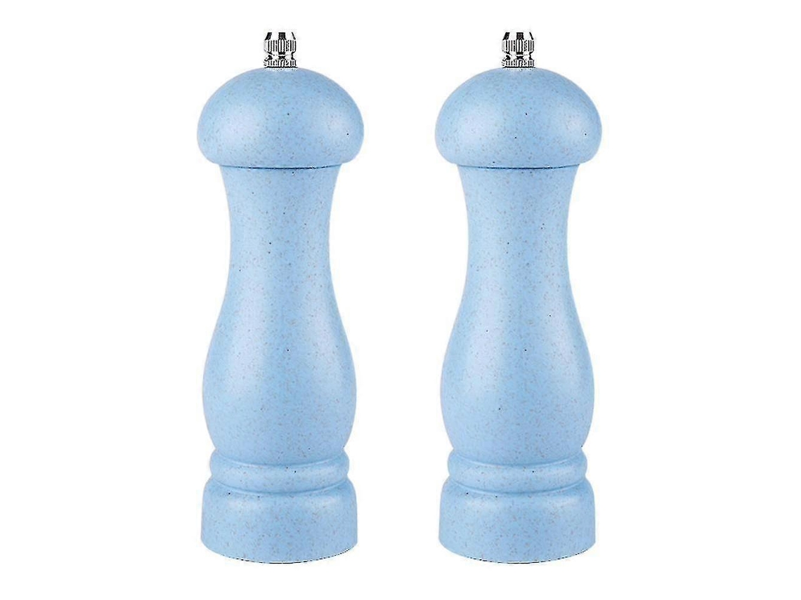 Molinillo de sal y pimienta de madera de roble de grosor ajustable, recargable