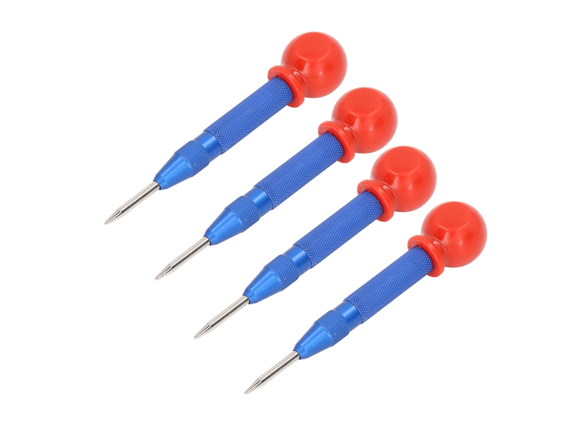 Conjunto De Punzones Centrales Automáticos Para Metal Madera Vidrio Ventanas Herramienta Manual 5in Azul