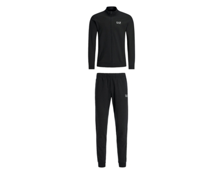 Chándal EA7 Algodón Hombre (XL - Negro)