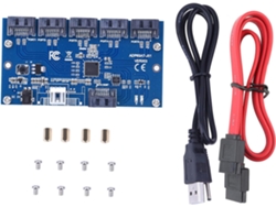 Tarjeta Adaptadora, Convertidor De 1 A 5 Puertos Sata (montaje Multiplicador, Concentrador)