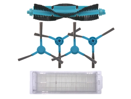 Cepillo Lateral 1 Robot barredor Hepa 1 cepillo principal 4 piezas para aspiradora Conga 3290 3490 3690 Proscenic M7