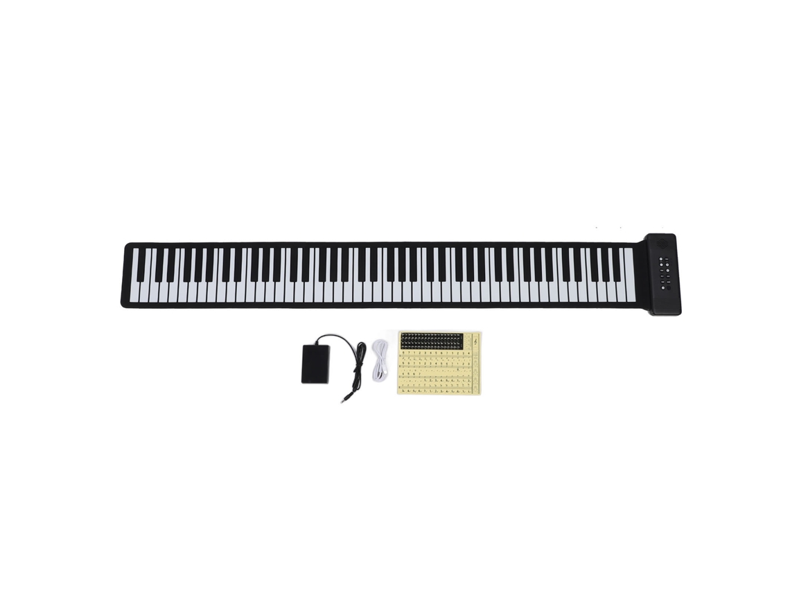 Piano Portátil Enrollable Con 88 Teclas, Recargable Y Con Función De Acordes Para Principiantes.