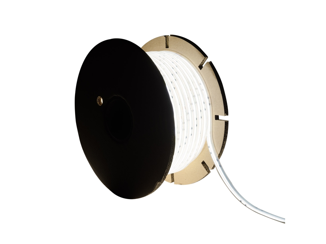 Bobina Tira LED Regulable 220V COB Autorectificada Silicone FLEX 560 LED/m 1250 lm/m Ancho 10mm 50 Metros IP65 Corte 10 cm LEDKIA