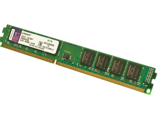 Memoria RAM DDR3 KINGSTON KVR1333D3N9/8G (1 x 8 GB - 1333 MHz - CL 9 - Verde)
