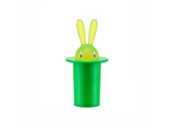 Palillero De Resina Termoplástica, Con Forma De Conejo Verde, 14 Cm X 7,50 Cm