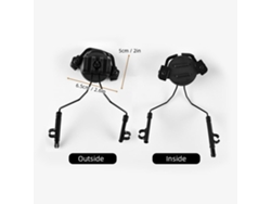 Junli-adaptador De Riel Para Casco Auricular 19-21mm