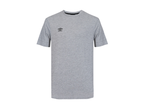 Camiseta de Hombre UMBRO Prt Algodón Gris (XL)