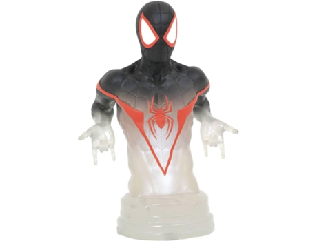 Figura Busto Spiderman Miles Morales Camouflage Marvel 18 Cm