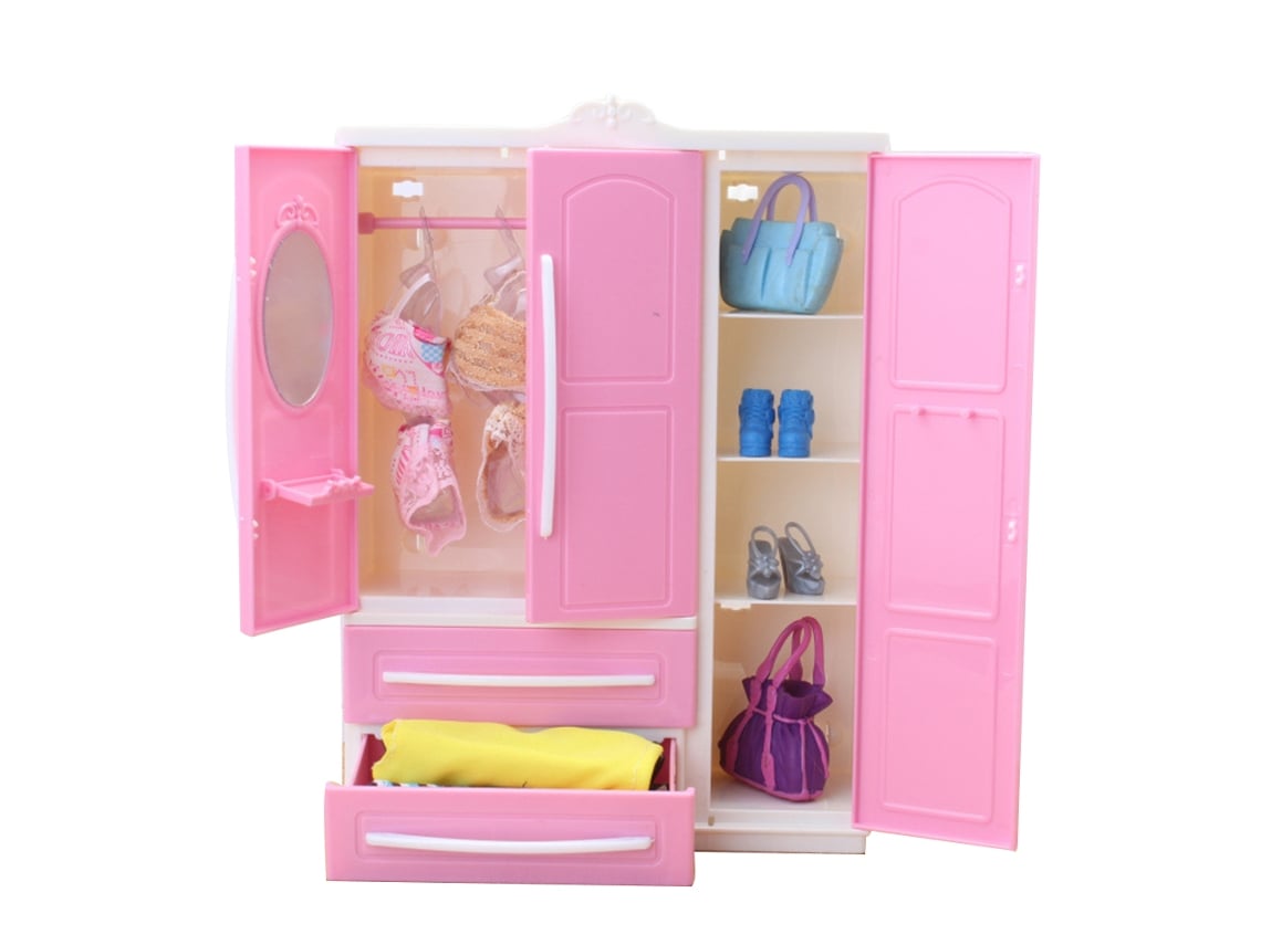 Bj-armário De Bonecas Para Organizar Roupa E Acessórios De Bonecas, Guardar Roupa De Meninas