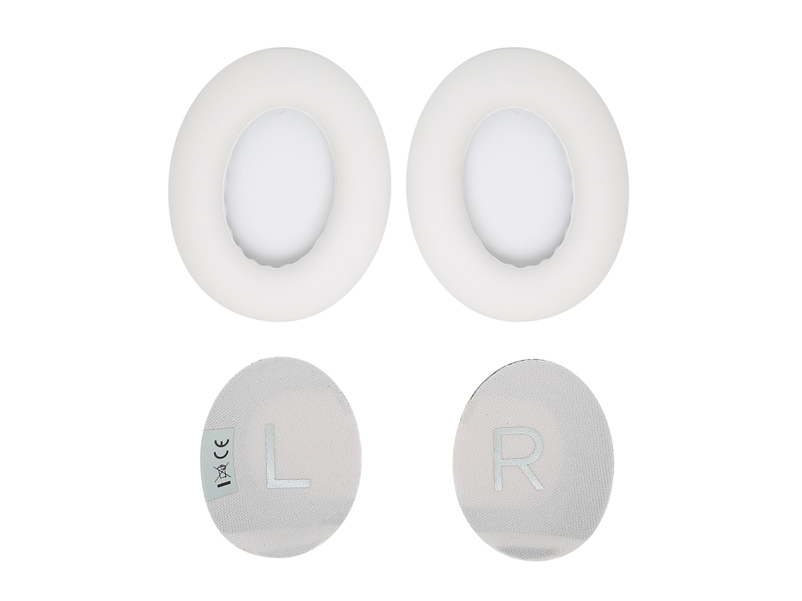 Almohadillas De Repuesto Para Auriculares Nc700, De Espuma Y Piel Sintética, Color Blanco.