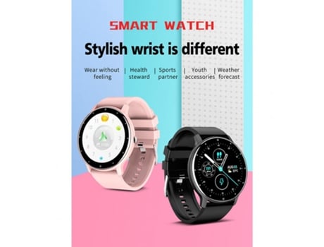 Pulsera Deportiva con pantalla a color Monitoreo de la salud del ritmo cardíaco Bluetooth Negro