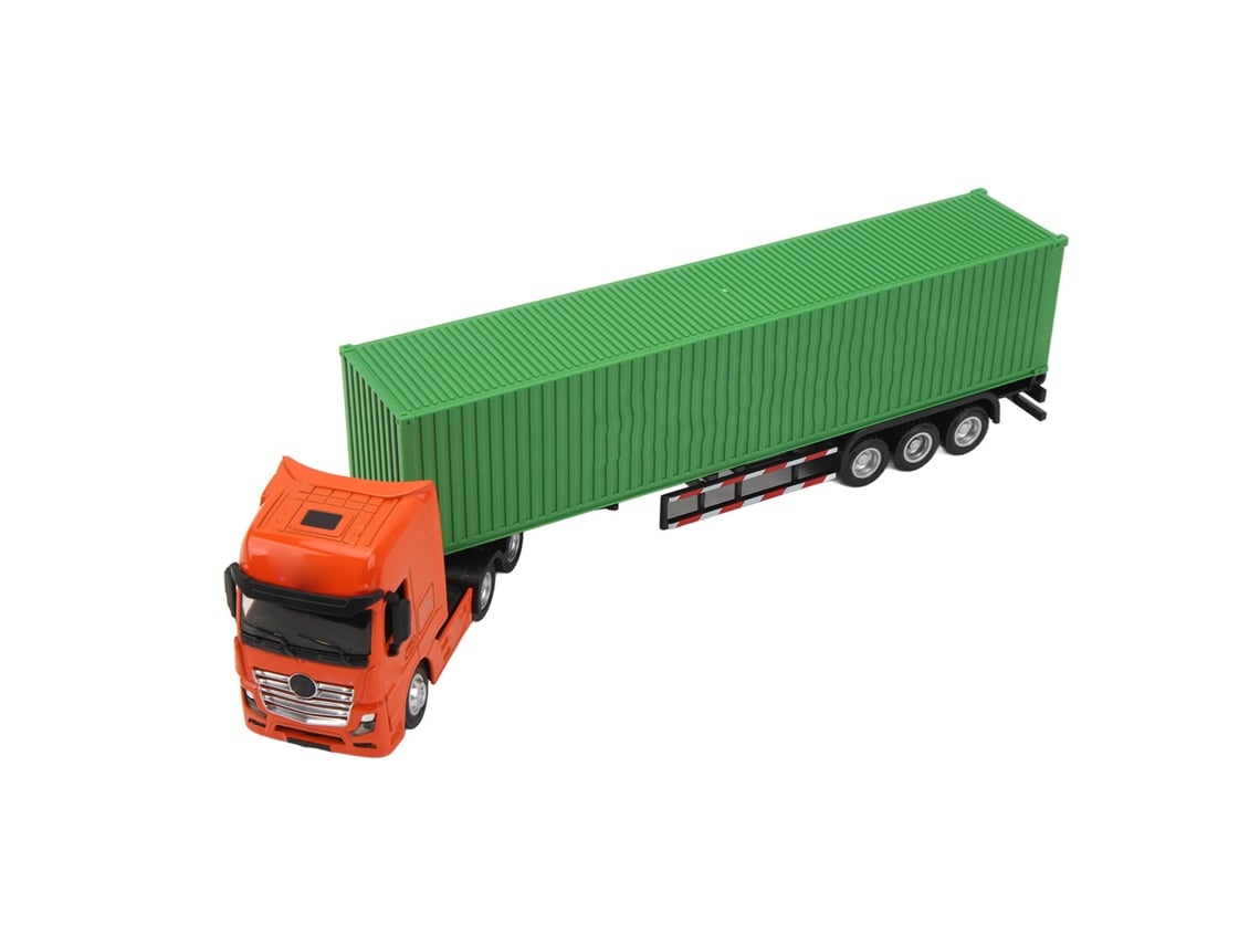 Caminhão De Contêiner Em Escala 1:50 Modelo Detachável Com Trailer Para Interior Brinquedo Colecionável