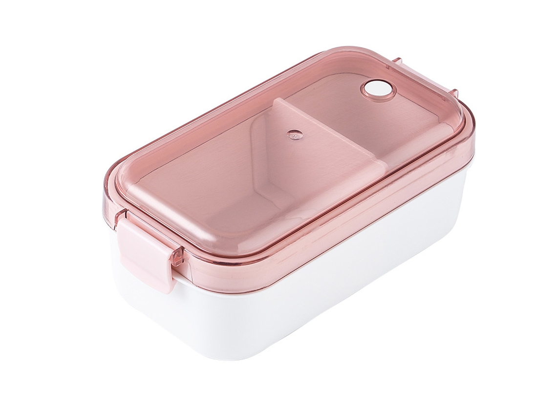 KOFIHETY Fiambrera Bento Box para adultos con compartimentos, a prueba de fugas, de plástico apto para microondas, reutilizable, portátil y sellable, ideal par