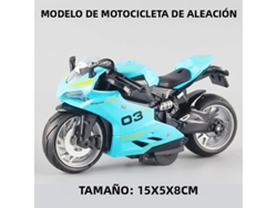 Modelo De Motocicleta De Aleación De Metal En Miniatura, Juguete De Simulación De Carreras Todoterreno, Regalo