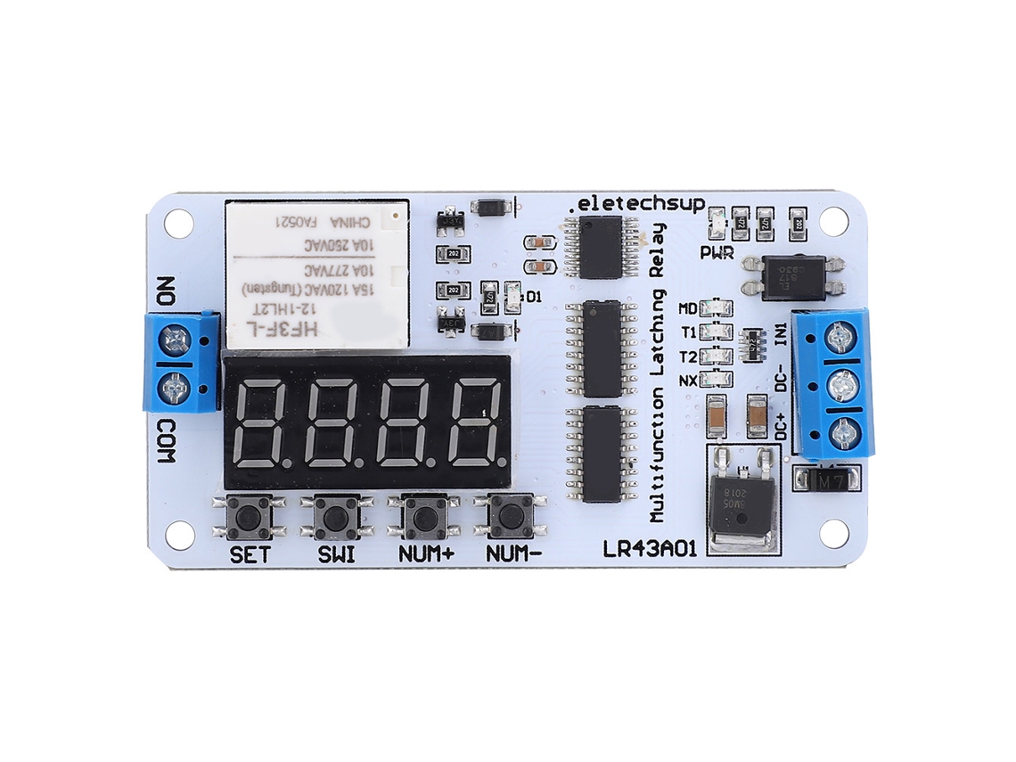 Módulo De Relé De Cd De 12 V Con Retardo De Pulso, Componente Electrónico Lr43a01