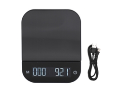 Balanza De Cocina Digital De 0,1 G A 6,6 Lb Con Pantalla Led, Control Táctil Y Función De Tara Para Café.