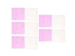 10 Alfombrillas Suaves Entrelazadas Para Suelo, De Espuma Antideslizante, Con Diseño De Ladrillo Mullido, Color Morado Y Blanco.