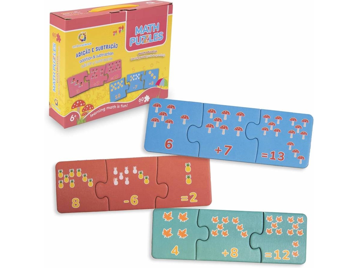 Puzzle 2D AMBARSCIENCE Math - Adición y Sustracción (Edad Minima: 6 años)