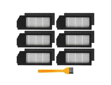Filtros hepa para ecovacs deebot t10 / t10 turbo aspirador, 6+1