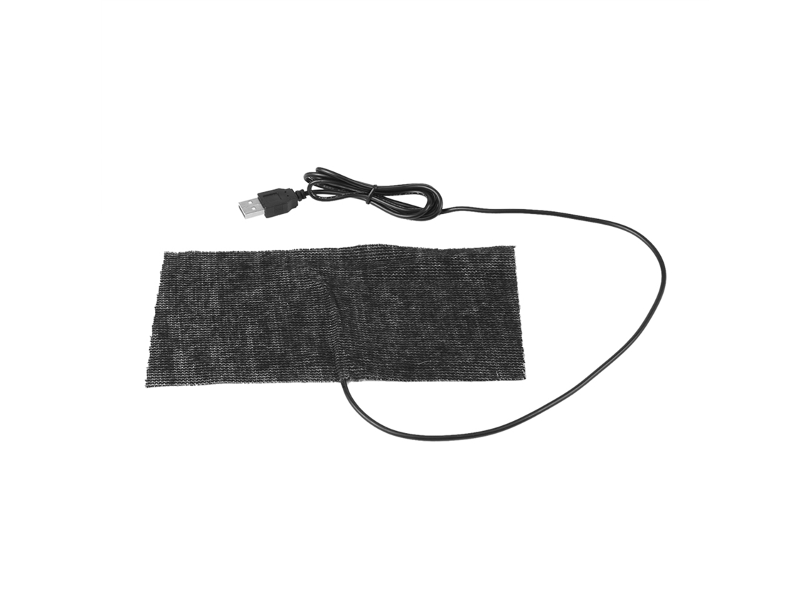 1 Alfombrilla De Ratón Calefactable De 20x10 Cm, Fibra De Carbono, Calefacción Usb, 35-45 °c.