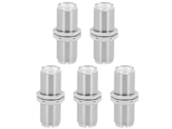 5 Adaptadores De Conector Rf So239 Uhf Hembra A Hembra, Conector Jack A 2 Conectores Pl259