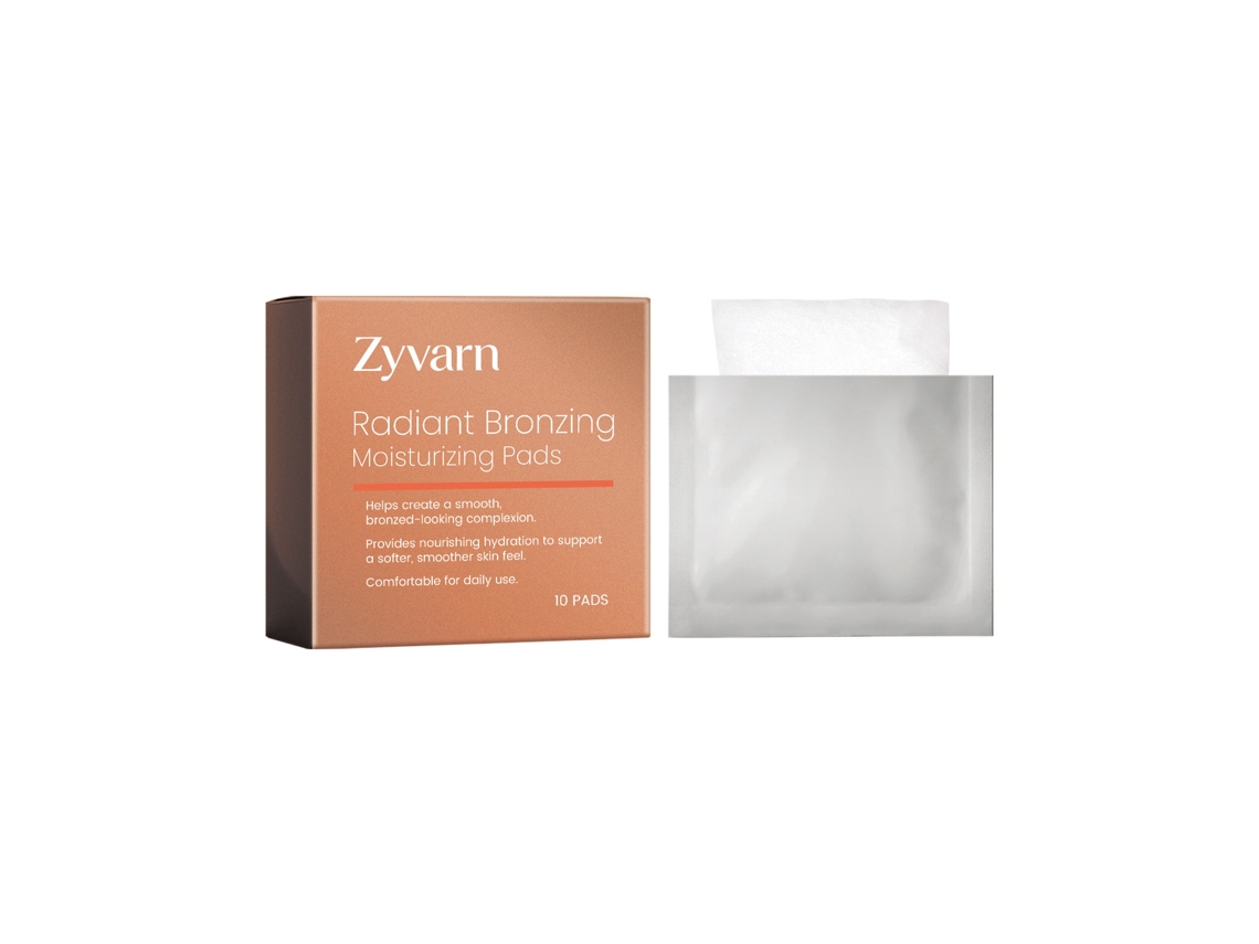 Discos de algodón hidratantes Zyvarn Radiant Bronze