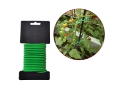 Hilo de jardinería TPR verde para plantas de tomate y otras plantas.