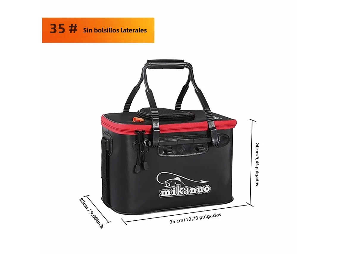 (35 Cm) Bolsa De Pesca Plegable Portátil, Caja De Pescado Y Contenedor De Agua Para Plántulas