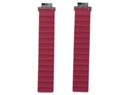 Pulseira De Relógio Magnética De Silicone Ajustável Transpiravel Para Amazfit Verge Verge Lite Preto Vermelho Escuro