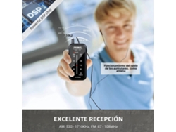 Mini Walkman Portátil Mdug Prunus Am Fm Con Radio De Billetera Con Estéreo Y Auriculares