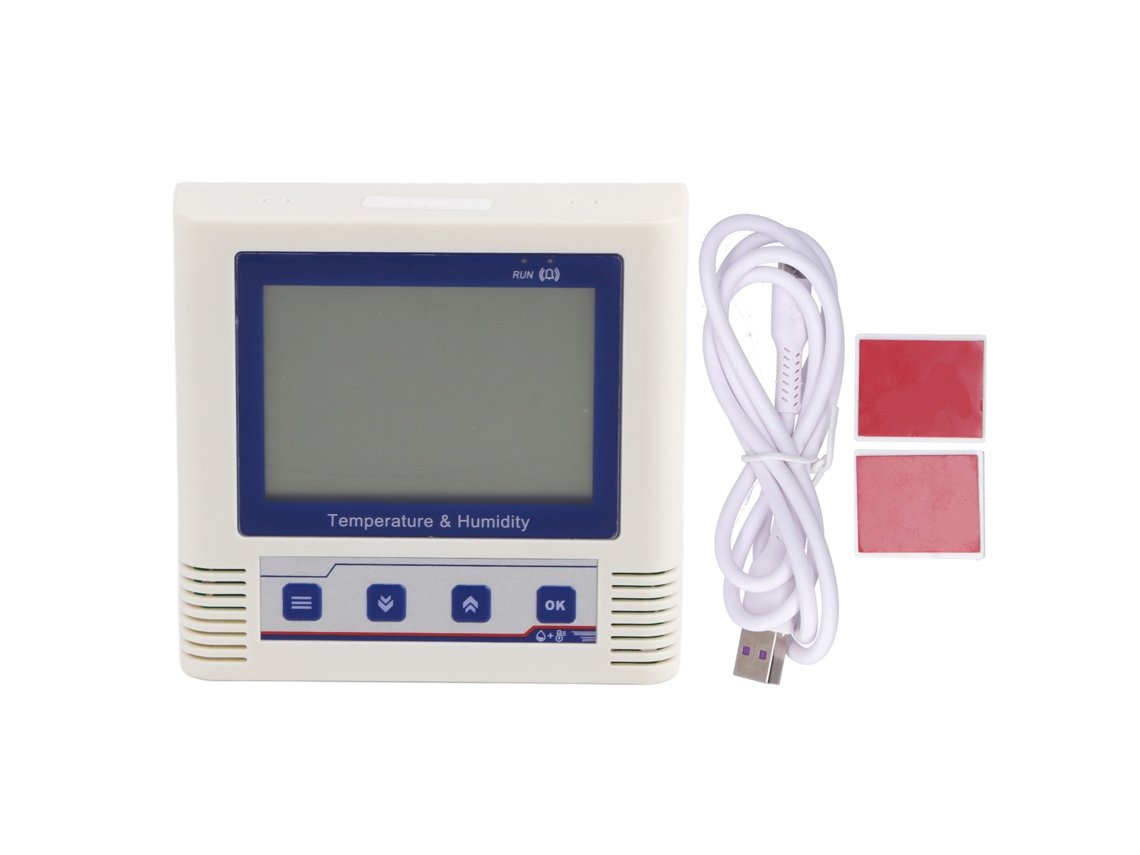 Registrador De Datos De Temperatura Y Humedad Con Pantalla Lcd, Usb, Sensor De Alta Precisión, Almacenamiento Interno Y Alarma.
