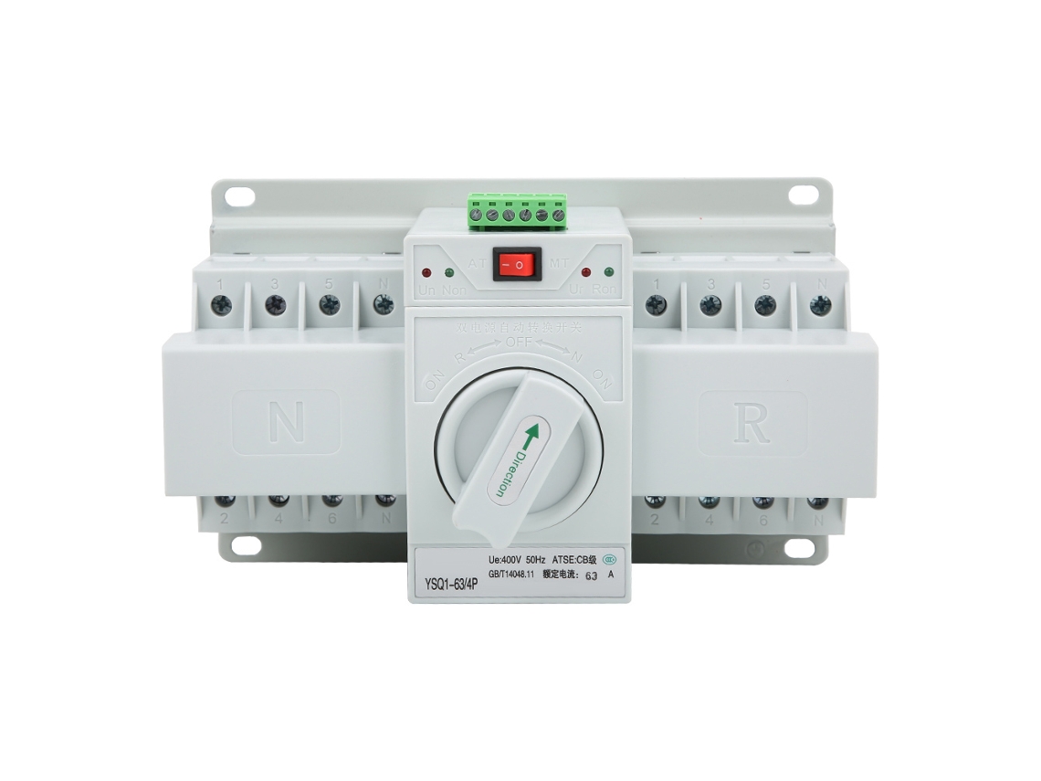Chave De Transferência Automática De Energia Dupla Inteligente Para Elevadores E Proteção Contra Incêndio 63a/4p