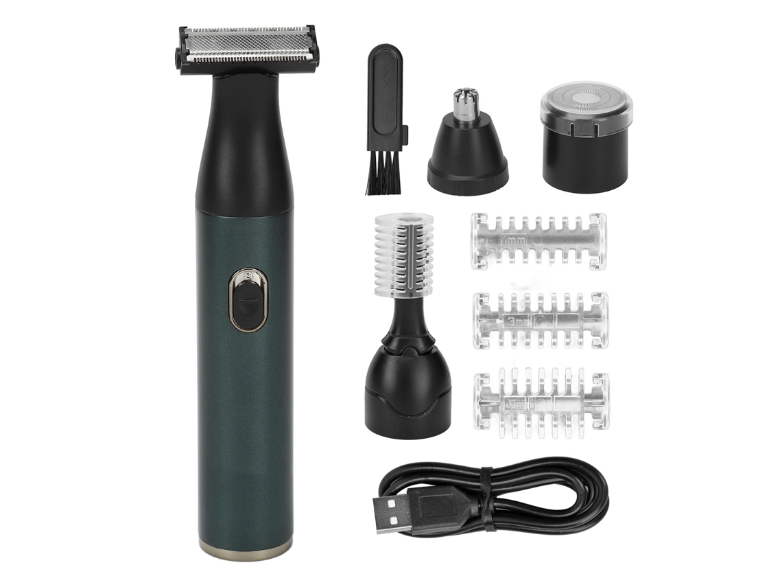 Aparador De Cabelo 4 Em 1 Multifuncional Para Homem Tijela Elétrica De Grooming Corporal Completo