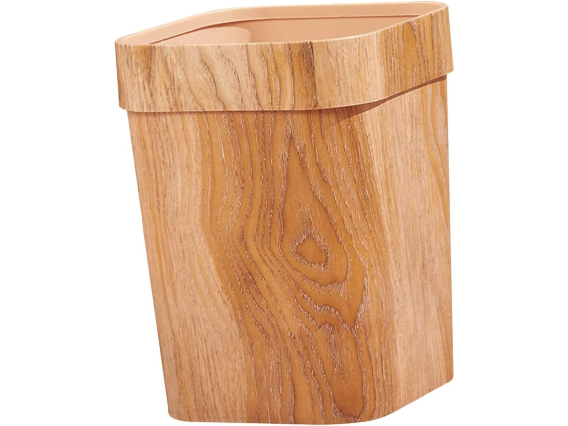 Cubo De Basura De Plástico Pp De Estilo Nórdico De 14 Litros, Resistente Y Robusto.