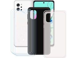 Conjunto de Protectores de Pantalla Semitransparente Protetora para Lg K92 5G HONGWE. Negro (4un)