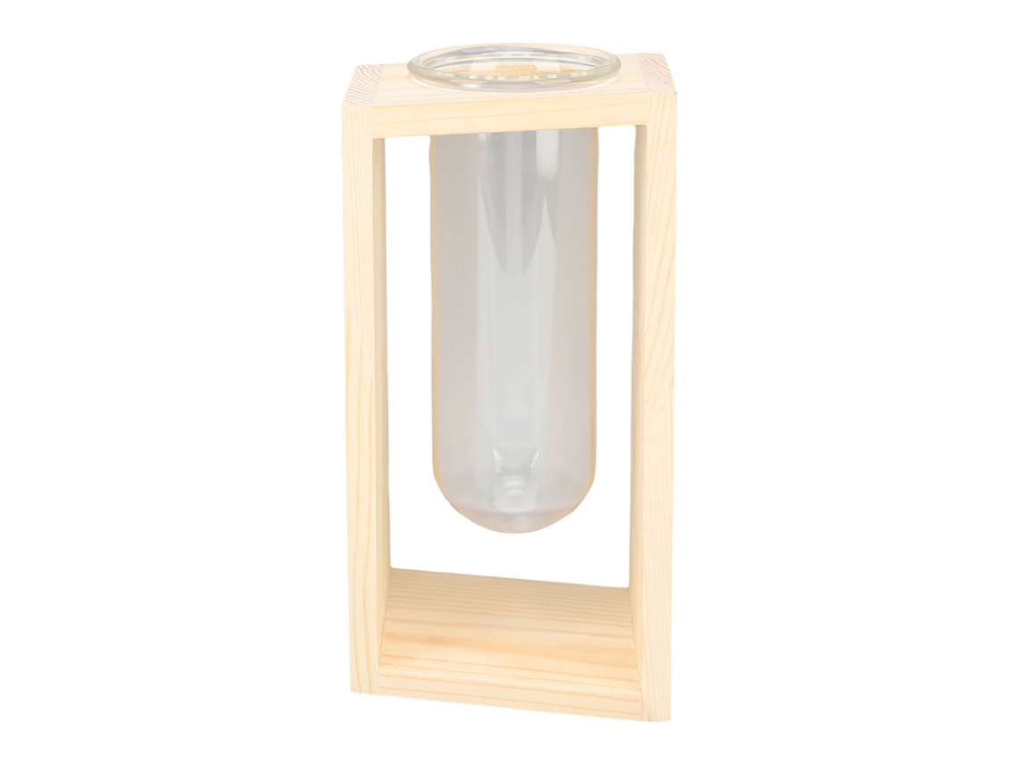 Terrario de vidrio para plantas de mesa con cultivo hidropónico