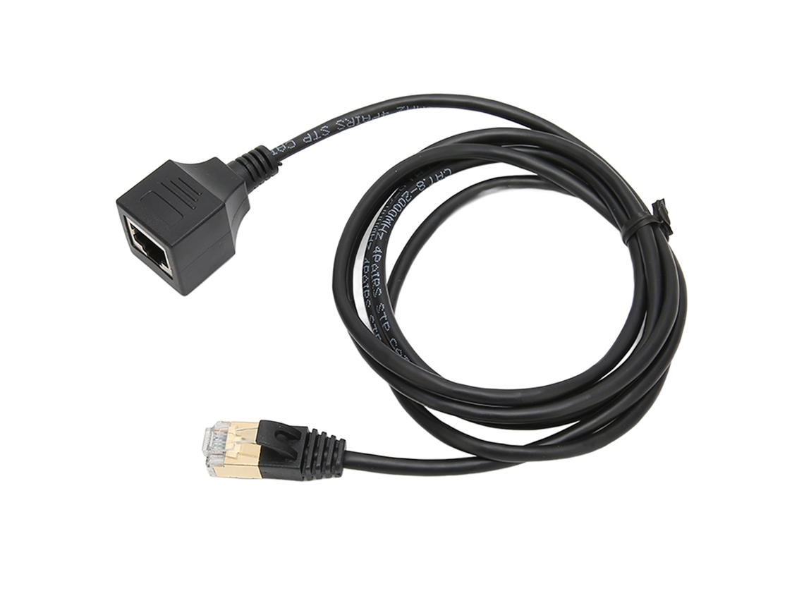 Cabo Ethernet Cat8 3.8mm Fio Ultrafino 8p8c 10 Gigabit Macho Para Fêmea Rj45 1.5 Metros